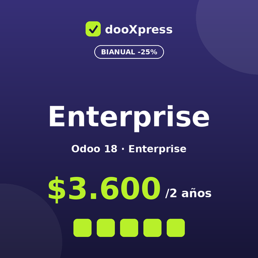 Enterprise Bianual — Odoo 18 EE (LATAM)